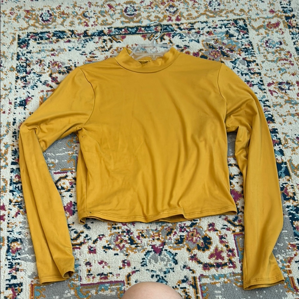 Mustard Long Sleeve Women's Top